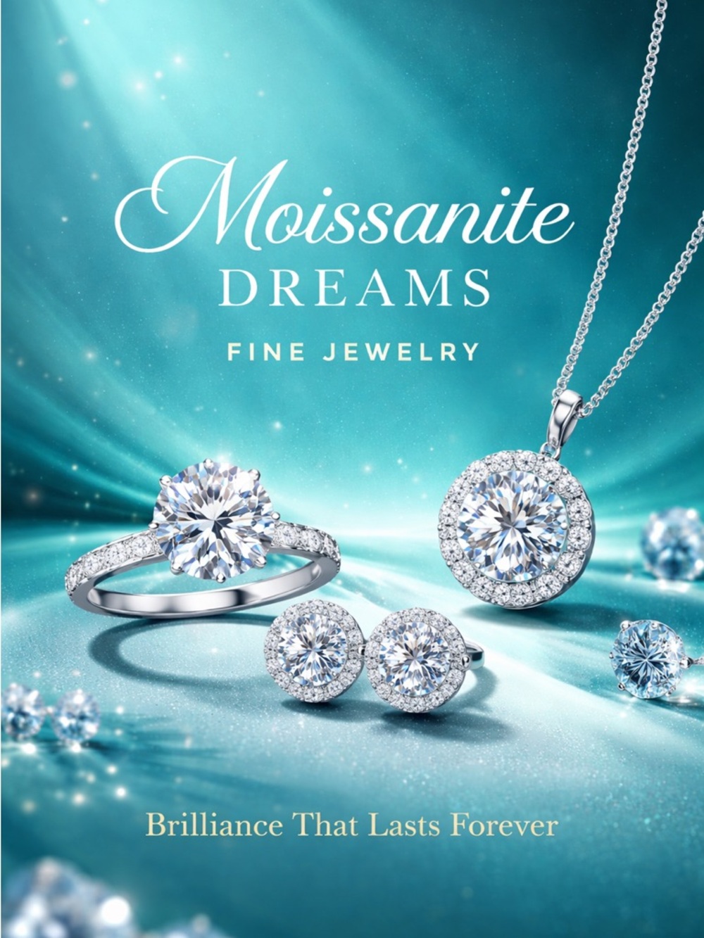 This listing is for Moissanite jewelry only!